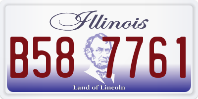 IL license plate B587761