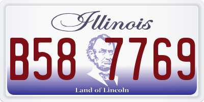 IL license plate B587769