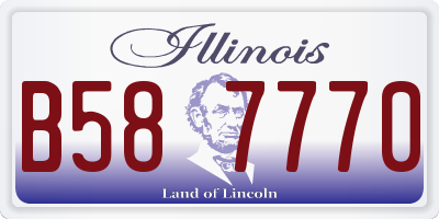 IL license plate B587770