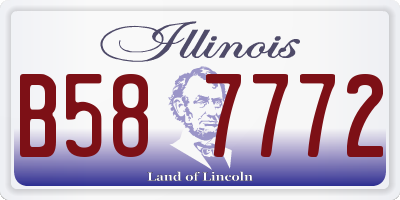IL license plate B587772