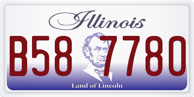 IL license plate B587780