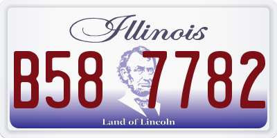 IL license plate B587782