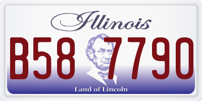 IL license plate B587790
