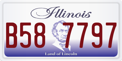 IL license plate B587797