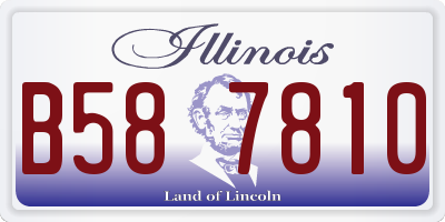 IL license plate B587810