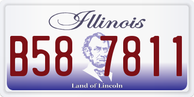 IL license plate B587811