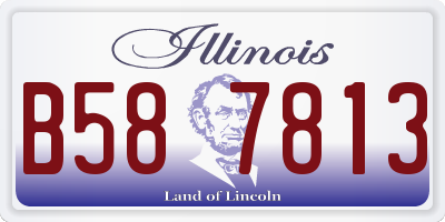 IL license plate B587813