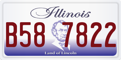 IL license plate B587822