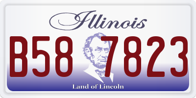 IL license plate B587823
