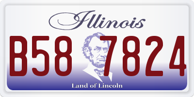 IL license plate B587824
