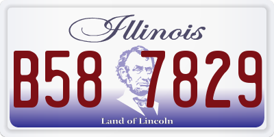 IL license plate B587829