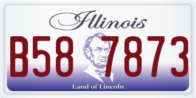 IL license plate B587873