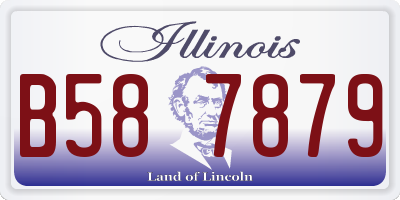 IL license plate B587879