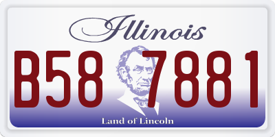 IL license plate B587881