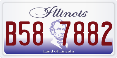 IL license plate B587882