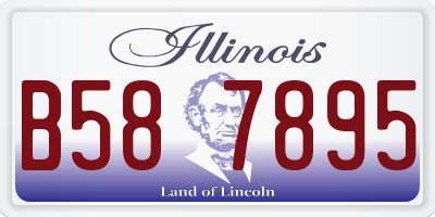 IL license plate B587895