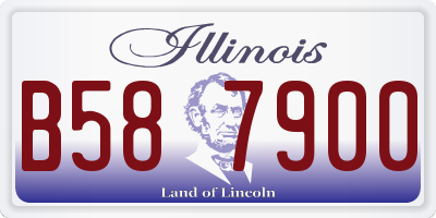 IL license plate B587900