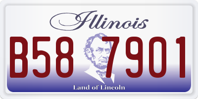 IL license plate B587901