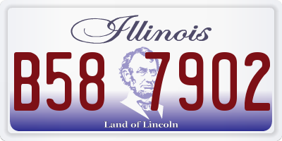 IL license plate B587902