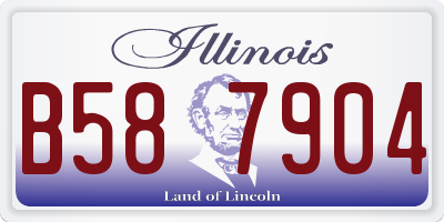 IL license plate B587904