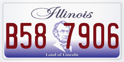 IL license plate B587906