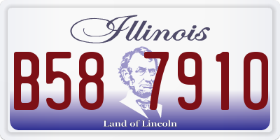 IL license plate B587910