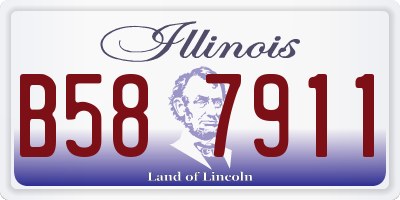IL license plate B587911