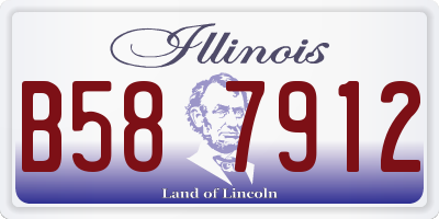 IL license plate B587912