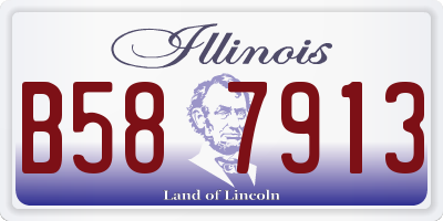IL license plate B587913