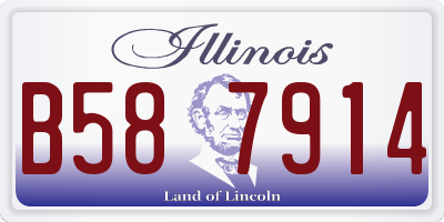 IL license plate B587914