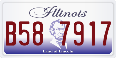 IL license plate B587917