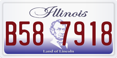 IL license plate B587918