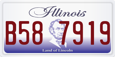 IL license plate B587919