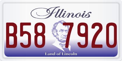 IL license plate B587920