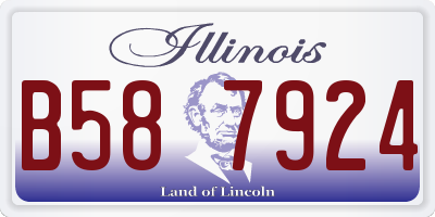 IL license plate B587924