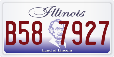 IL license plate B587927