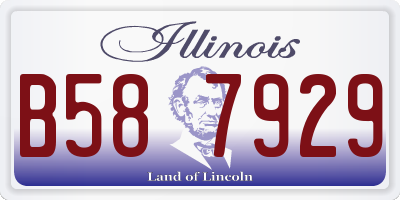 IL license plate B587929