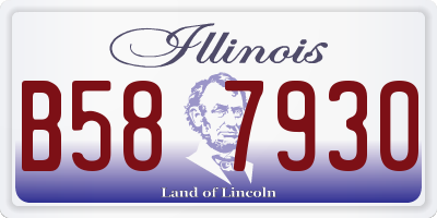 IL license plate B587930
