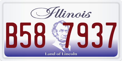 IL license plate B587937