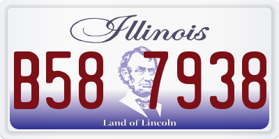 IL license plate B587938