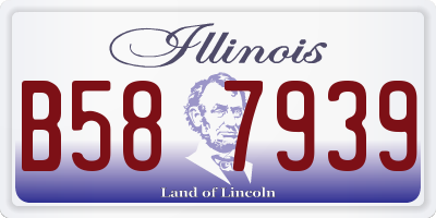IL license plate B587939