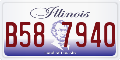 IL license plate B587940