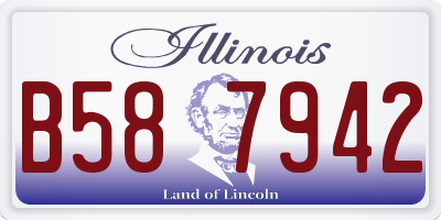 IL license plate B587942