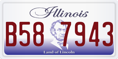 IL license plate B587943