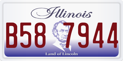 IL license plate B587944