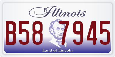 IL license plate B587945