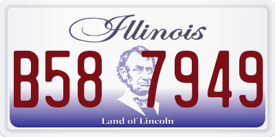 IL license plate B587949