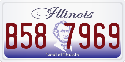 IL license plate B587969