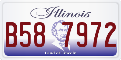 IL license plate B587972