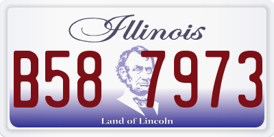 IL license plate B587973